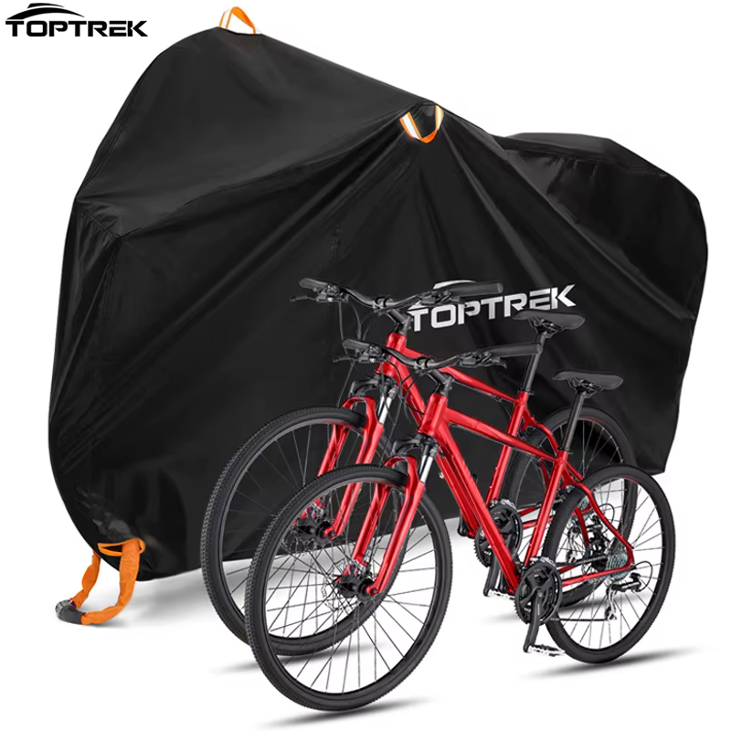 Toptrek Housse de vélo 210D Oxford Rangement extérieur Housse de vélo étanche et anti-UV avec membra