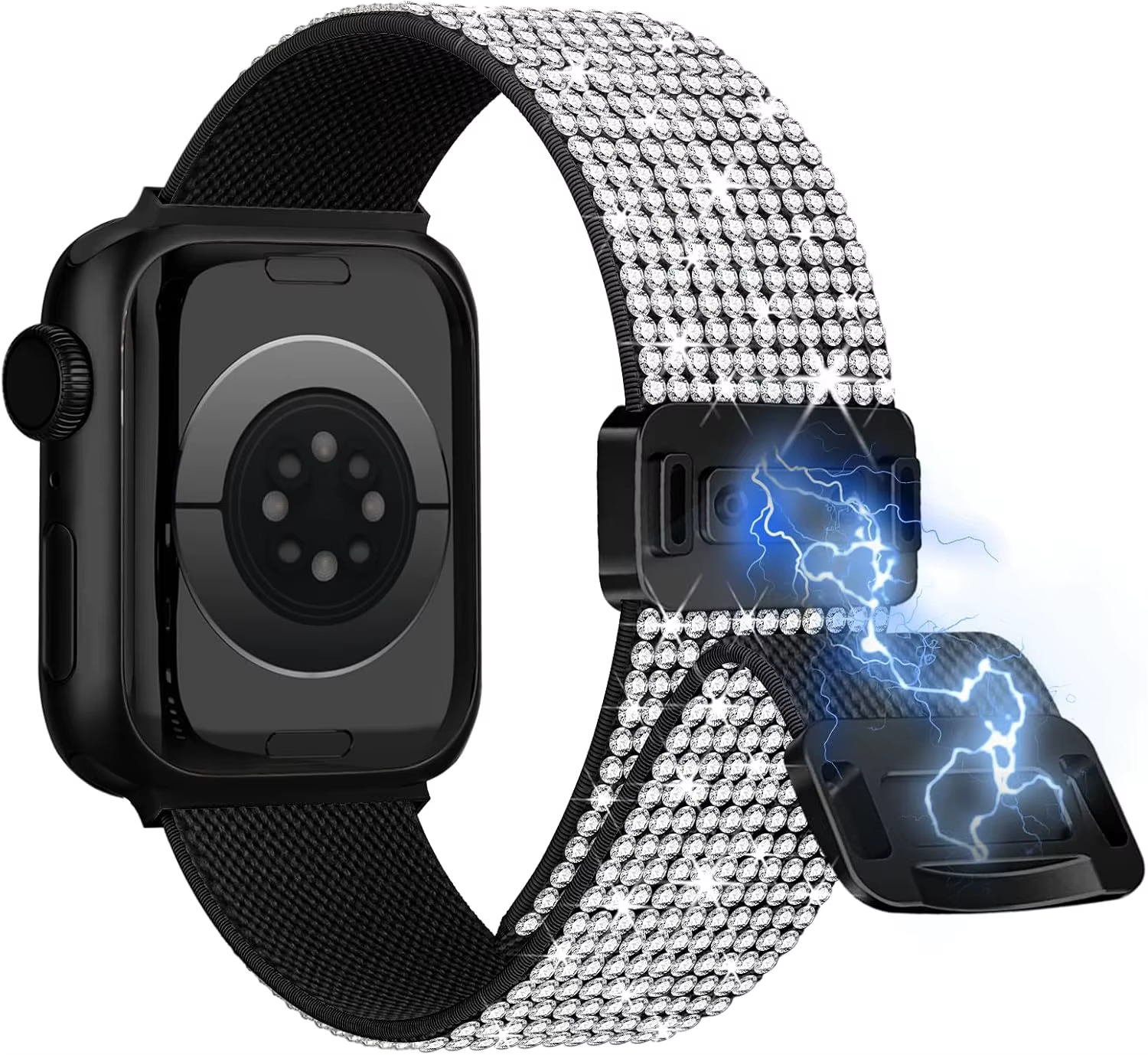 Bracelet magnétique en nylon pour Apple Watch Series 11 10 SE 9 8 7 6 5 4 3 45mm 46mm 42mm 41mm 40mm