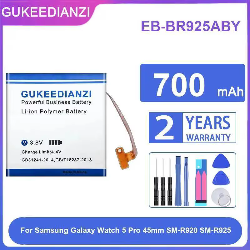 Pour Samsung Galaxy Watch 5 Pro 45Mm SM-R920 SM-R925 EB-BR925ABY 700Mah batterie de remplacement Pre