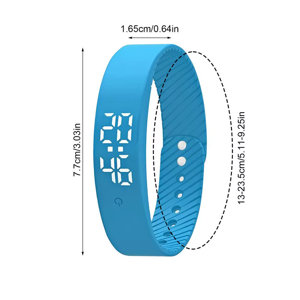 Bracelet d'alarme vibrant Smartwatch Bracelet de sport minuterie vibrante silencieuse 3 alarmes minu