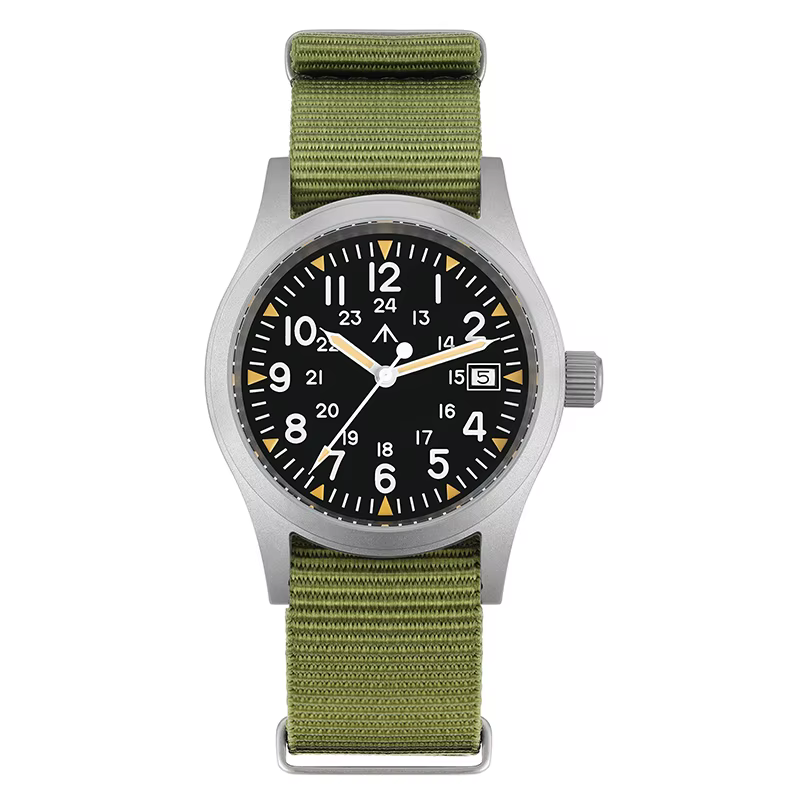 Militado ML05 38mm montre à Quartz mis5 2035/Ronda 515 mouvement montres bombé saphir cristal lumine