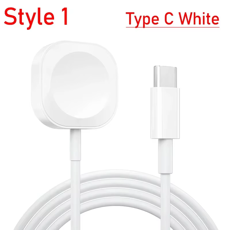 Chargeur sans fil magnétique USB Type C pour IWatch 9/8/7/6/5/SE, Station de charge rapide Portable 