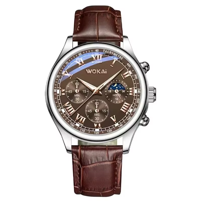 Montre-bracelet multifonctionnelle pour homme, simple et à la mode, horloge de sport de loisirs, déc