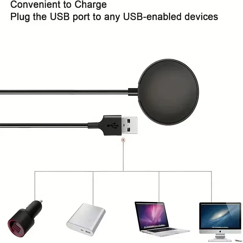 Chargeur de montre pour Samsung Galaxy Watch 3 4 5 6 7 8 Pro Active 2, câble USB sans fil Portable d