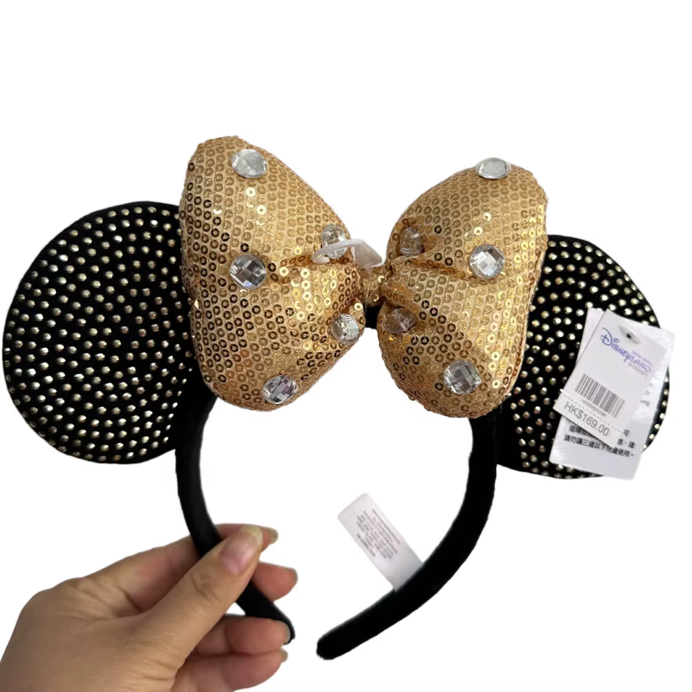 Bandeaux Disney Mickey Mouse avec nœud à paillettes, Shanghai Disneyland, nouveaux Pirates des Caraï