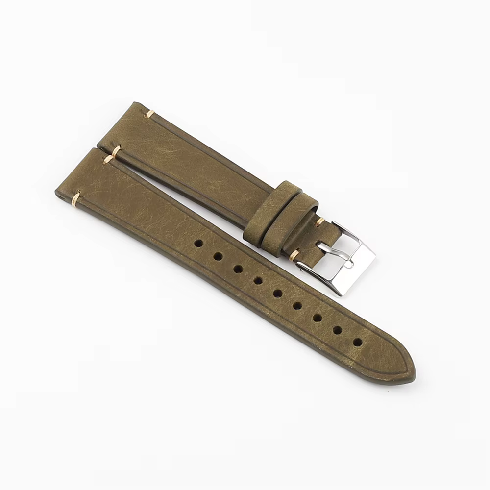 Bracelet de montre fait main pour hommes et femmes, bracelet de montre, cuir de vache première couch