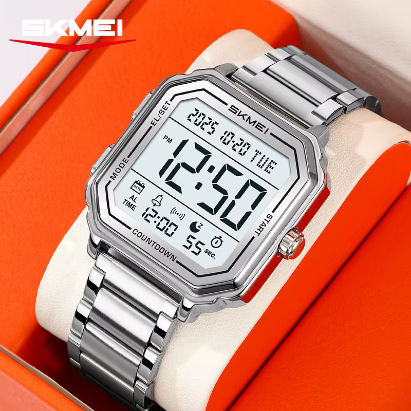 Montre sport SKMEI 2559 avec écran rétroéclairé, montre décontractée pour homme, chronographe numéri