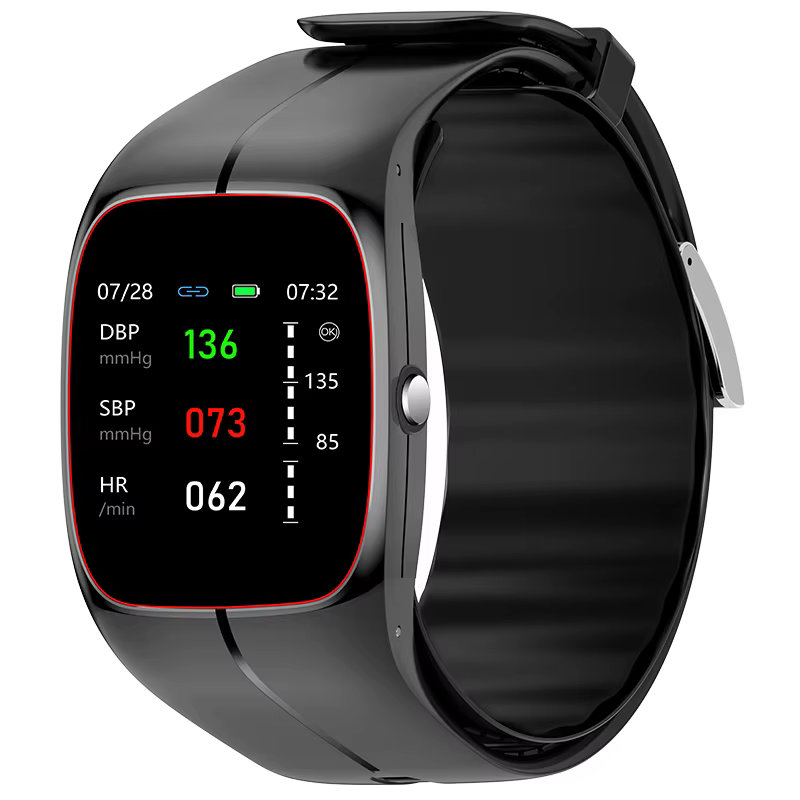 Montre intelligente de pression artérielle de qualité médicale, pompe à air, airbag, température Lin