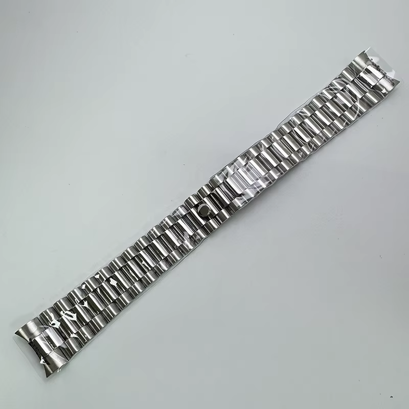 Bracelet Oyster/Jubilee en acier massif argenté, largeur 20MM, boucle Ad Justment pour boîtier de mo