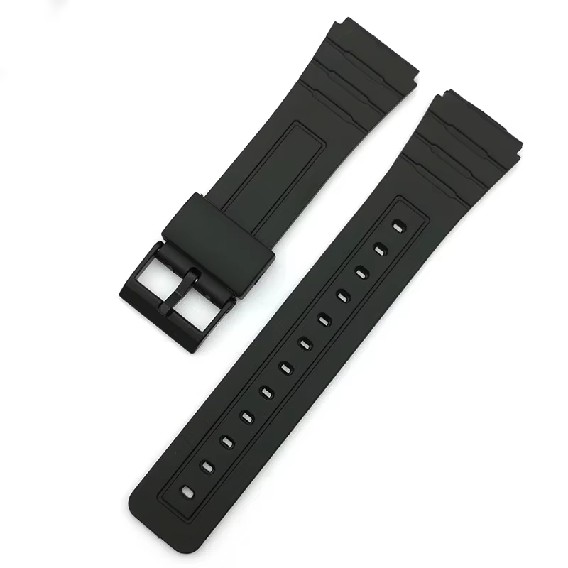Bracelet pour Casio W800H W800H A158/168 AE1200/1300 Bracelet de montre en Silicone pour SGW400 F91W