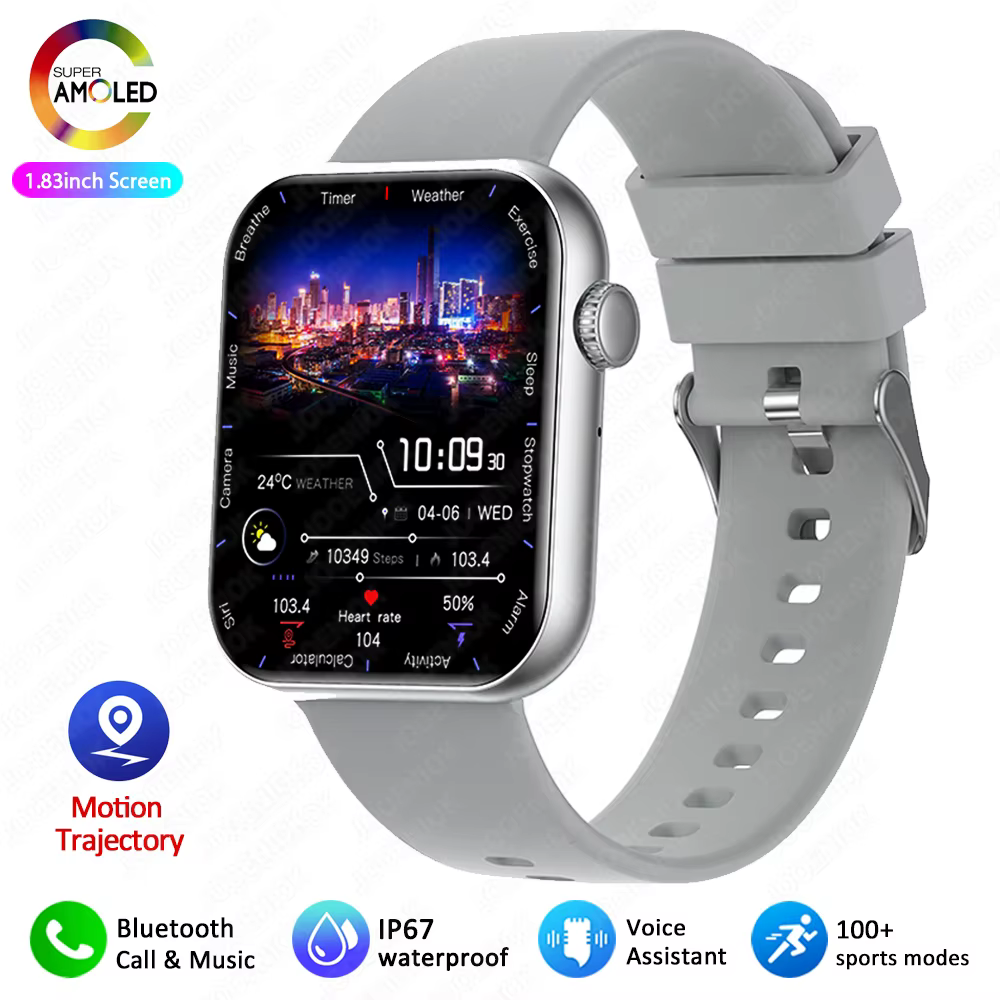 Nouvelle montre intelligente pour femmes plein écran tactile Bluetooth appel étanche montres Sport F