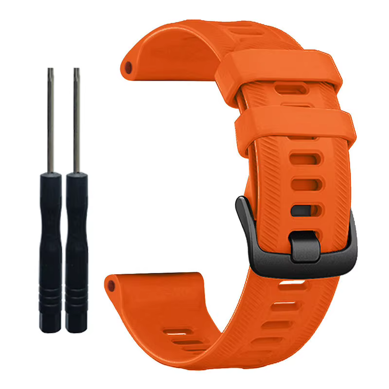 Bracelets de montre officiels pour Garmin Forerunner 955 22mm Bracelet en Silicone pour montre Forer