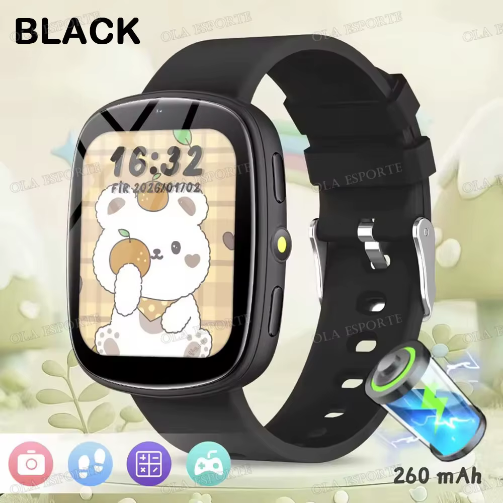Montre connectée pour enfants 2026 avec écran HD 1,83'', caméra, 22 jeux intéressants, moniteur de s