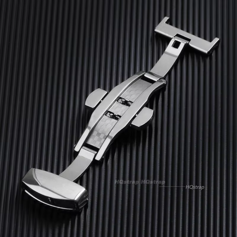 Fermoir papillon en acier inoxydable pour bracelet de montre, double clic, construction de bracelet,