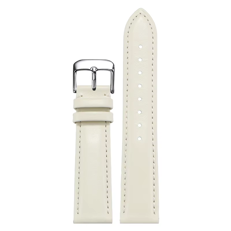 Bracelet de montre en cuir pour homme, montre à quartz avec accessoires, cuir de vachette véritable,