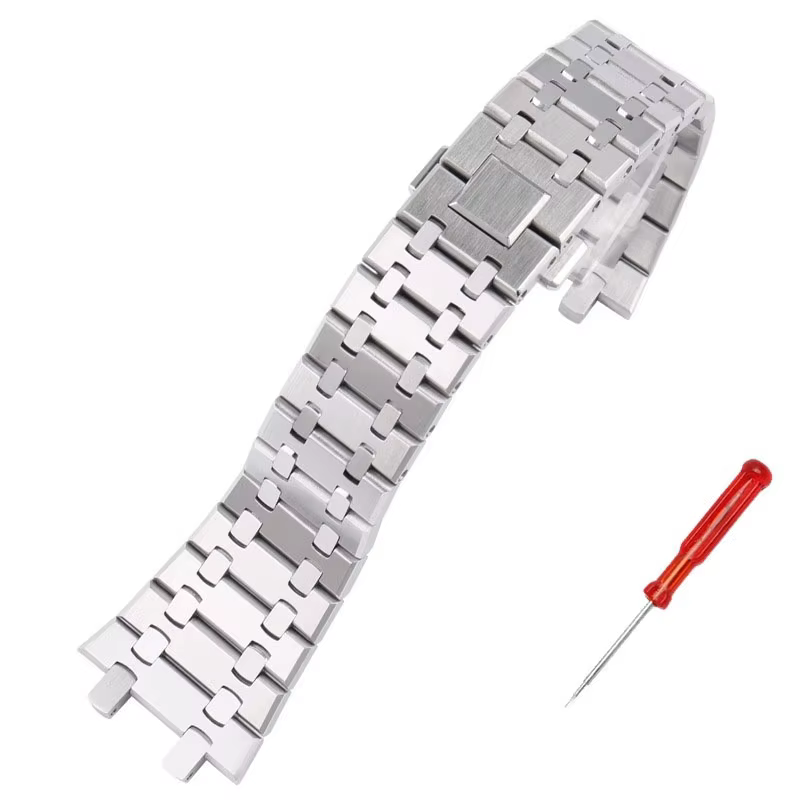 Bracelet de montre pour Audemars Piguet AP ROYAL OAK 15400/26331/15500, en acier inoxydable massif p