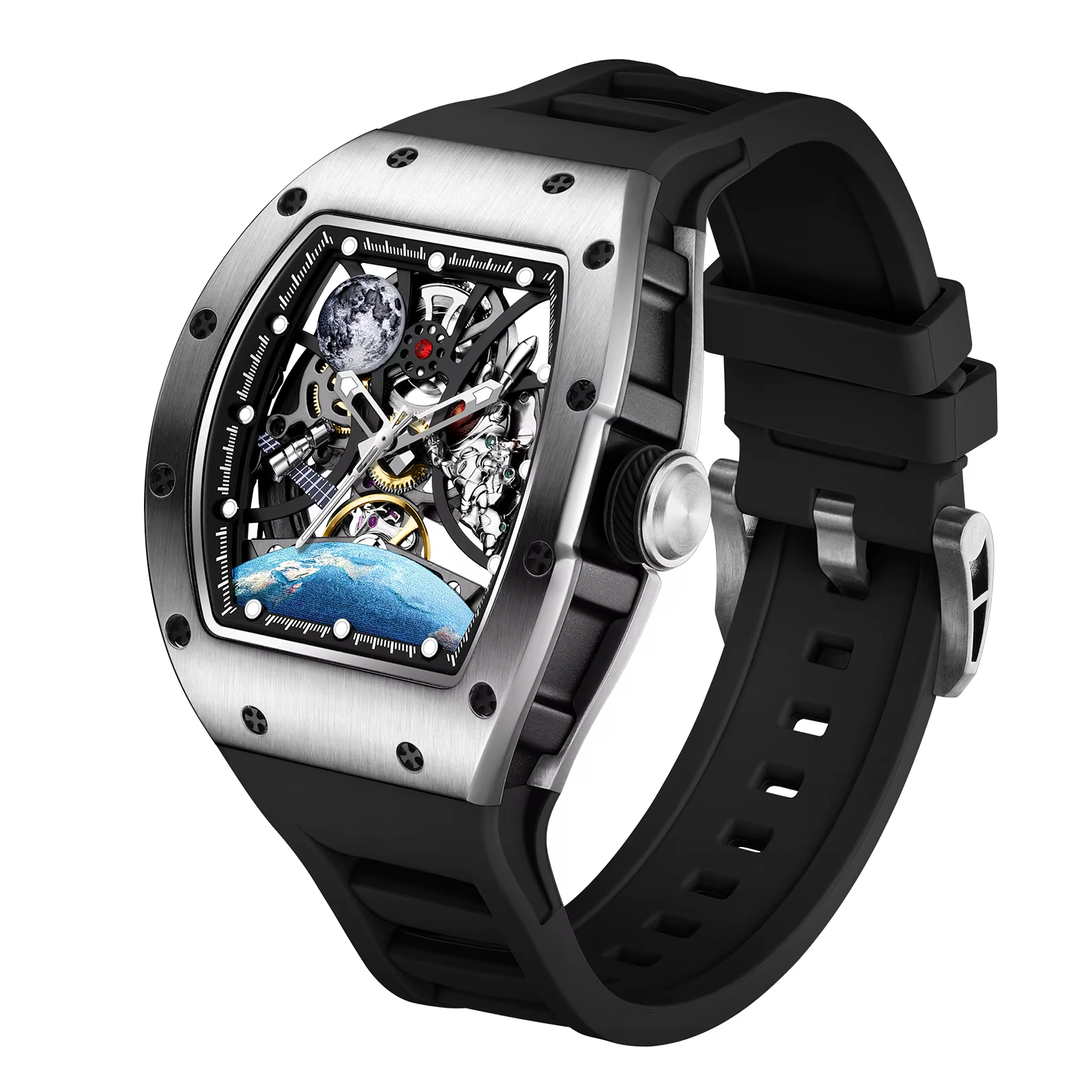 919014 nouveau cadran squelette mouvement mécanique automatique montre hommes mode Sport montres éta