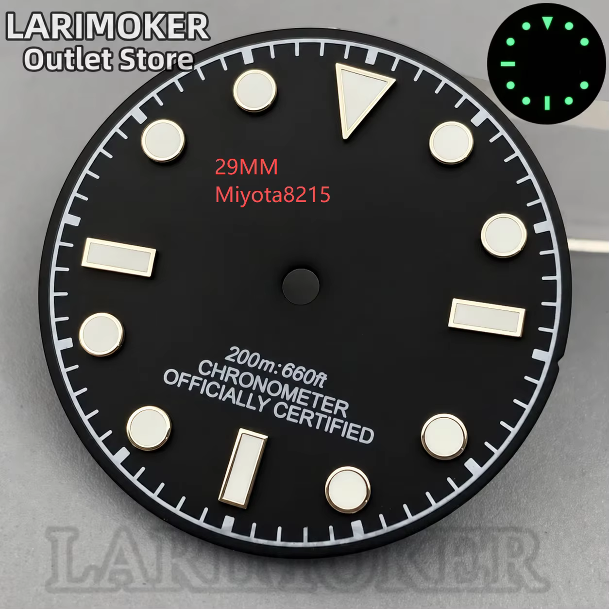 Frais exclusifs pour le logo personnalisé sur la montre ou le cadran