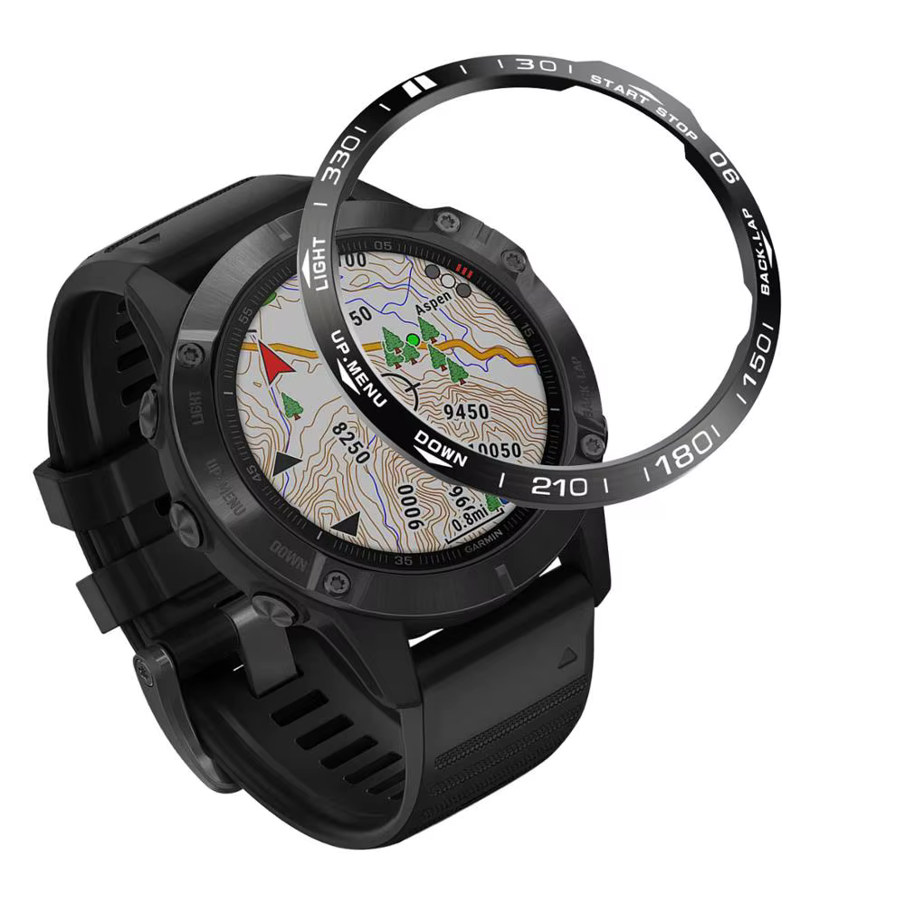 Lunette pour Garmin Fenix 7 7X 6 6X Pro 5 5X Plus, anneau de montre intelligente, cadre de style, ho