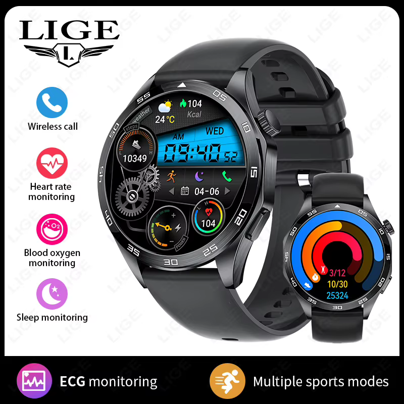 Nouvelle montre connectée de santé ECG 2026, appels Bluetooth, sport, fitness, montres intelligentes