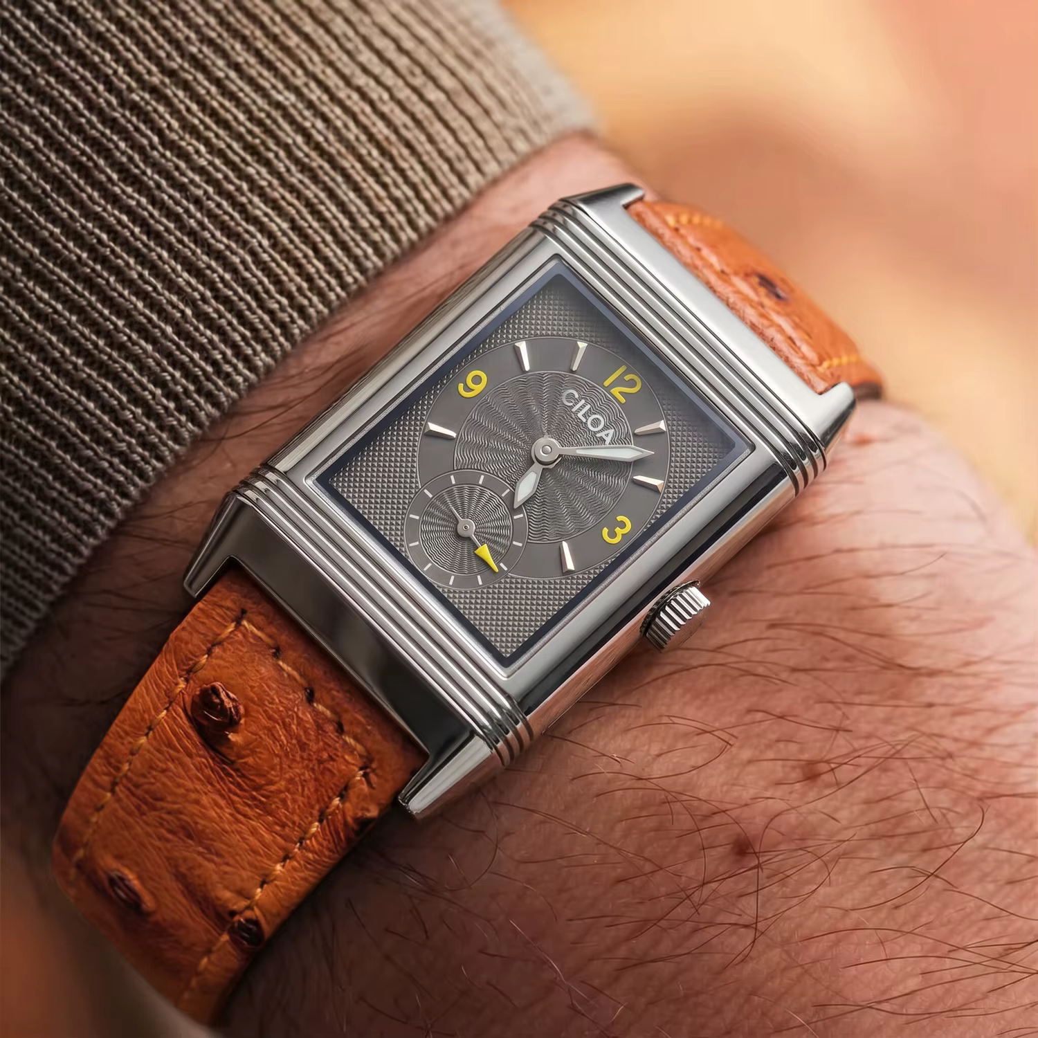 Montre de luxe pour hommes, chronographe lumineux étanche, montre-bracelet à quartz haut de gamme, m