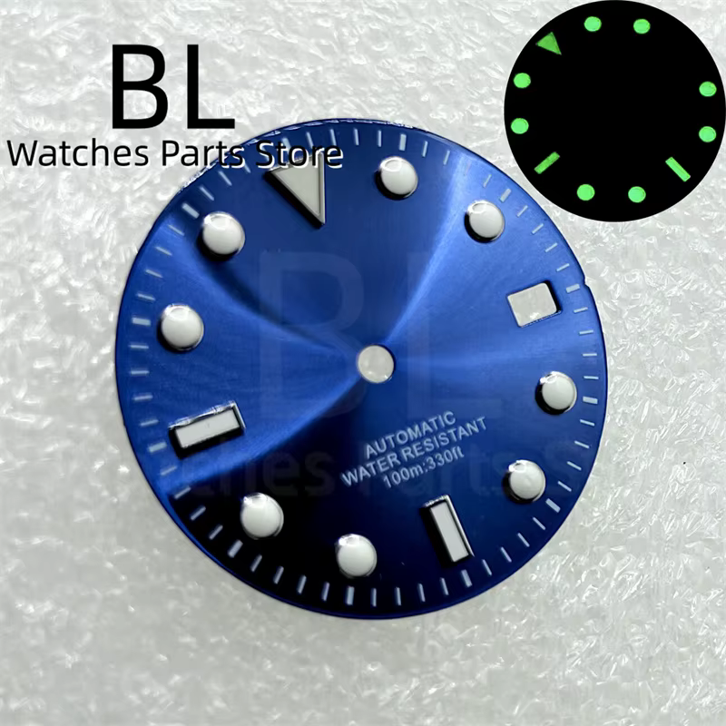 BLIGER-Montre Sunaged à Mouvement existent NH35, Cadran Vert Shoous Fit, 3 O'Clock, Date, Fenêtre, N