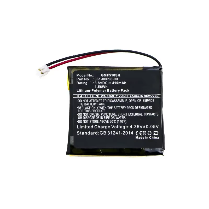 Nouveau 361-00098-00 3.8V 410mAh batterie de remplacement pour montre intelligente pour Garmin Fenix