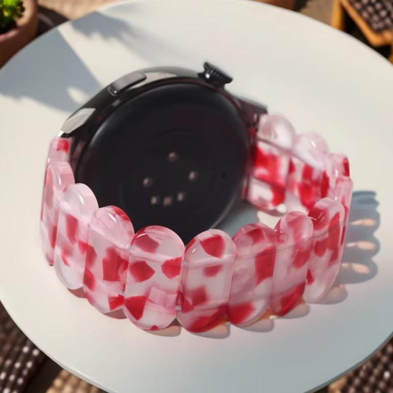 Bracelets tendance pour femme 18/20/22 pour Samsung Watch 7 6 5 4, bracelet en résine pour montre co