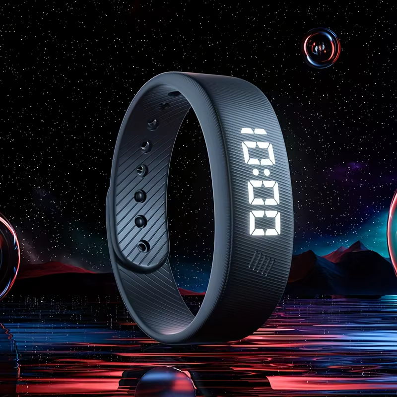 Bracelet Tracker - Polyvalent, avec alarme vibrante, podomètre, moniteur de calories, jours d'autono