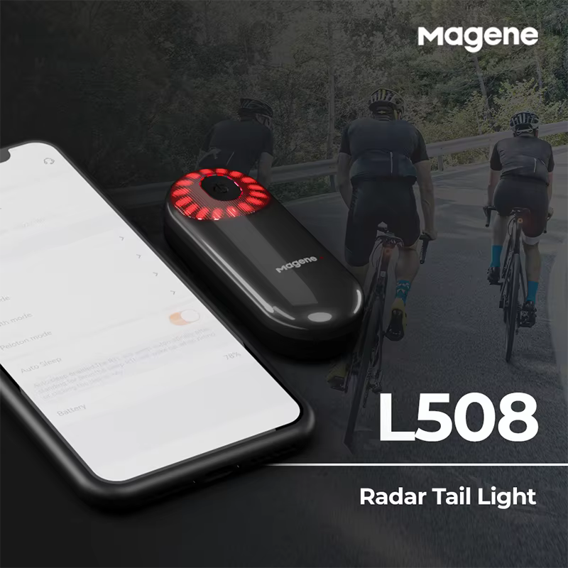Magene vélo Radar feu arrière phare vélo éclairage arrière intelligent selle tige de selle Ebike LED