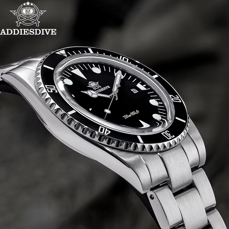 ADDIESDIVE montre analogique de luxe pour hommes BGW9 lunette en céramique lumineuse bulle miroir ve