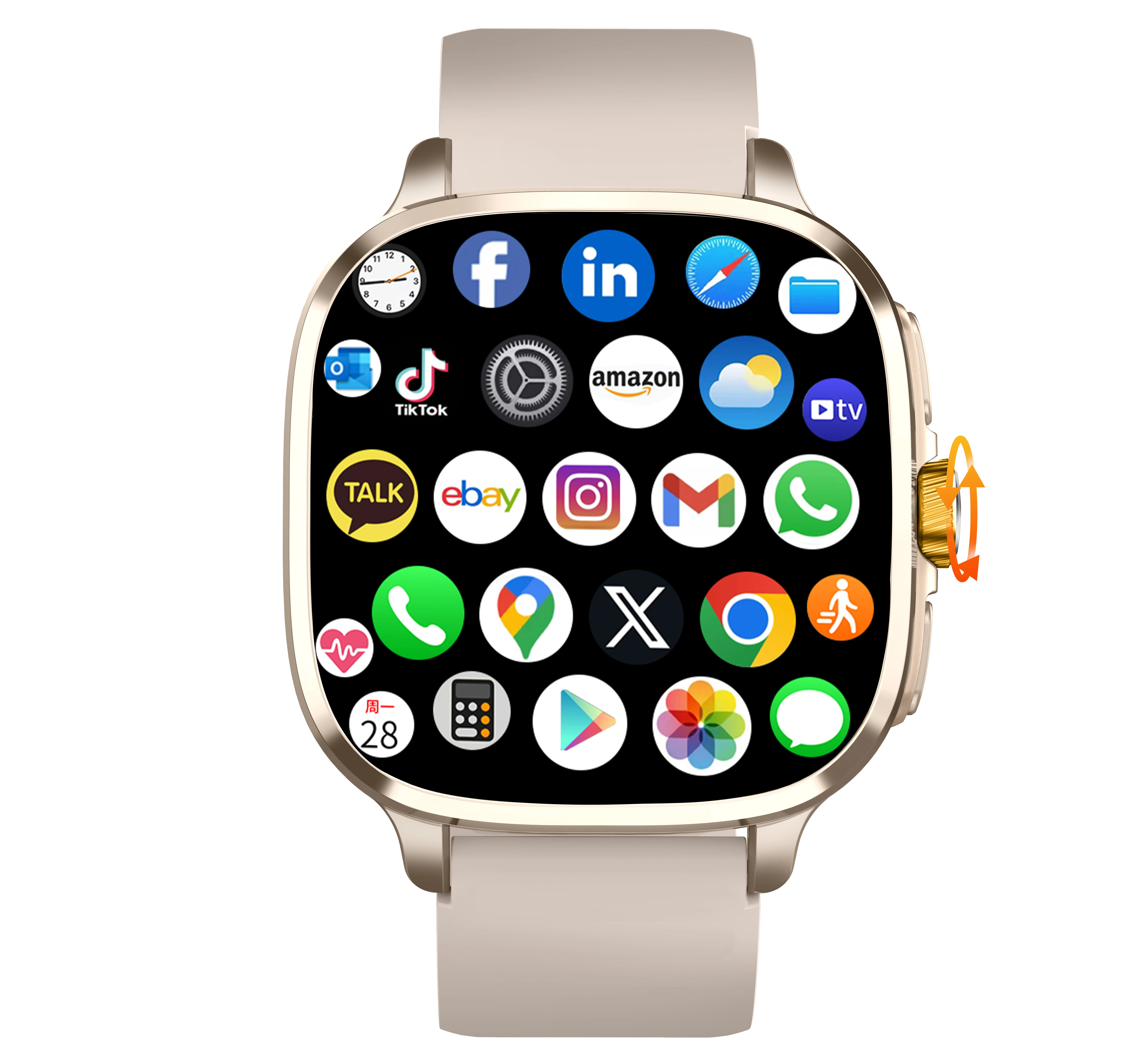 Nouvelle montre intelligente Android 13.0 Version cellulaire 5G LTE Smartwatch avec écran Amoled 2.4