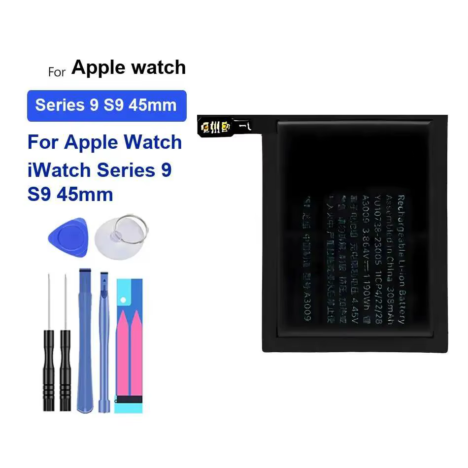 Batterie de montre stable 0-309mAh pour Apple Watch pour iWatch Series 7 8 9 45MM A2552