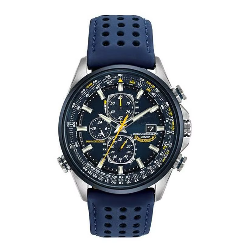 Montre chronographe atomique élégante pour homme |   Design sportif de luxe, acier inoxydable et cad