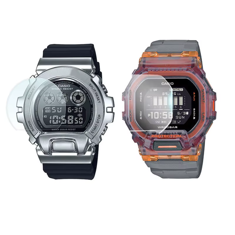 Film de protection d'écran en verre dur, pour montre Casio G-SHOCK GBD-200/DW-5600/GBX-100/GMW-B5000