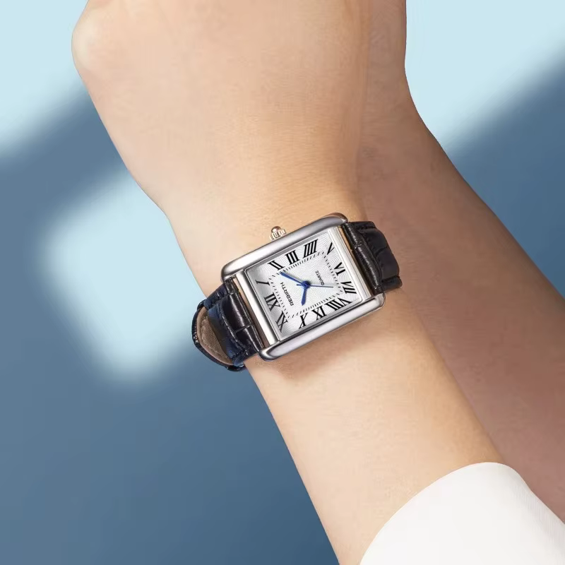 Rebirth 002 – montre-bracelet analogique pour femmes d'affaires, Mini Design léger, cadran rectangul