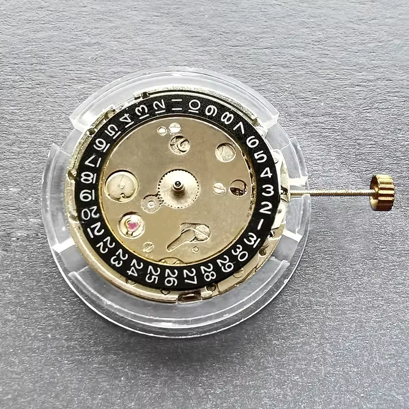 Mouvement de montre mécanique automatique 2813, avec calendrier unique noir, pour montre 2813 8215,