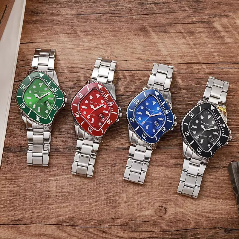 Nouvelle montre Water Ghost pour hommes d'affaires montre à Quartz Bracelet en alliage en forme de p