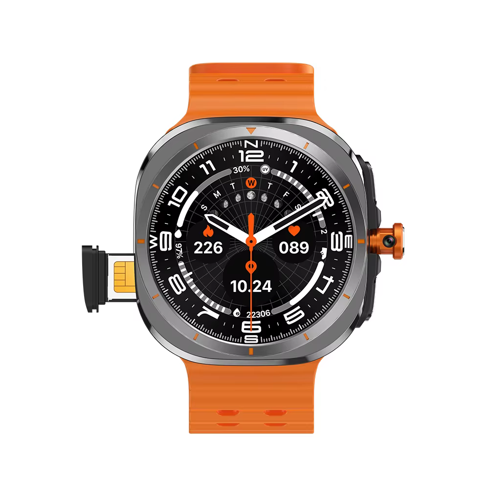Nouvelle montre connectée 4G série BW8 10 avec emplacement pour carte SIM, batterie de 400 mAh, mont