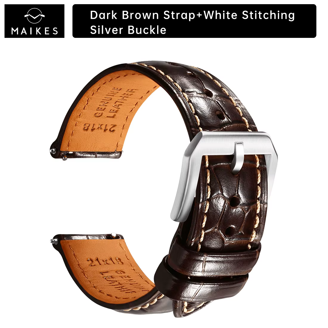 Maikes luxe Rolex bracelet de montre en cuir à dégagement rapide 20mm 21mm 22mm accessoires bracelet