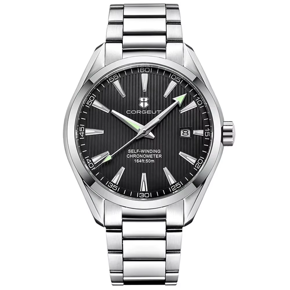 Corgeut 41mm luxe NH35 Movt homme Sport horloge automatique Relogio Masculino mécanique montre-brace