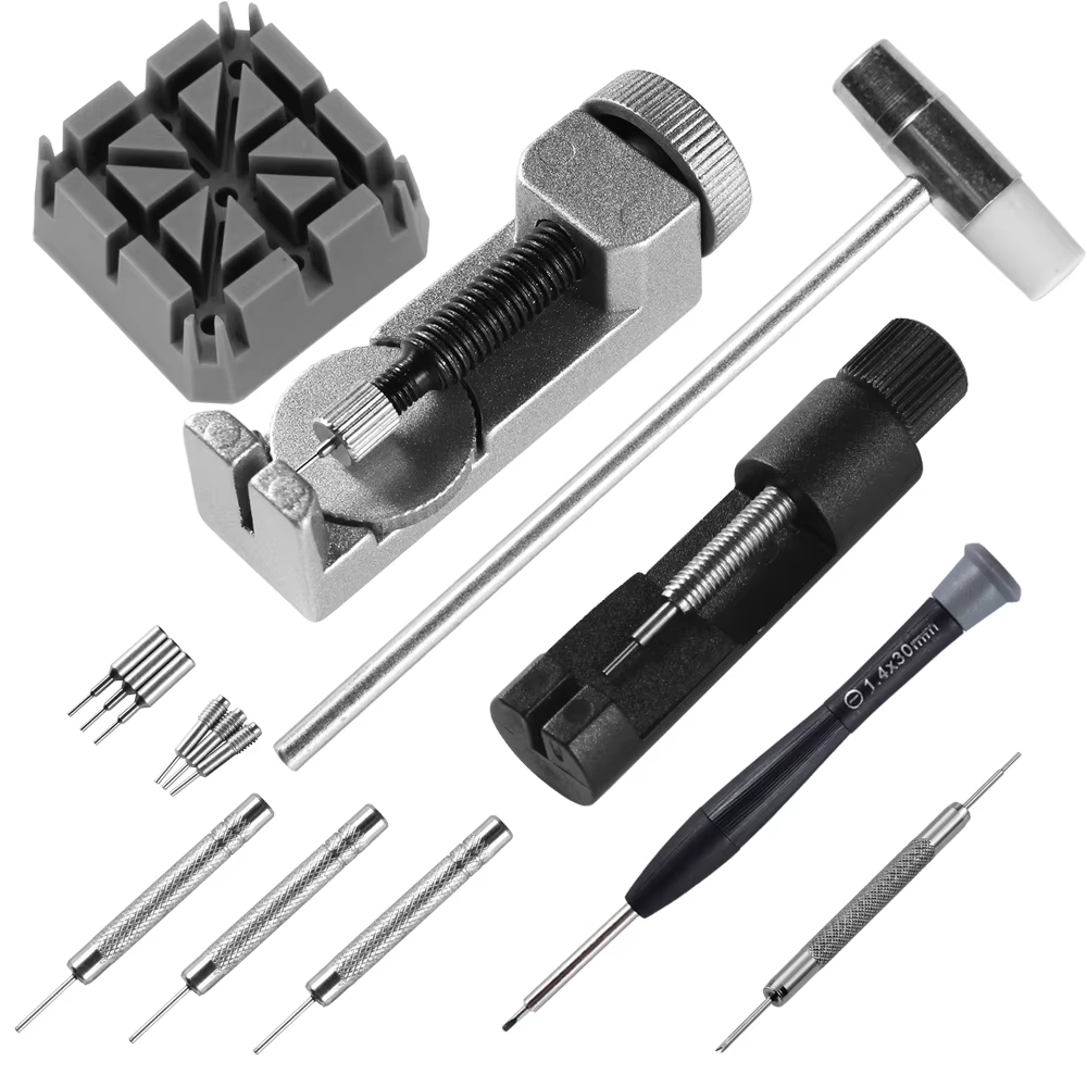 Kit de réparation de montres professionnel 16 pièces, parfait pour les amateurs de montres, outils d