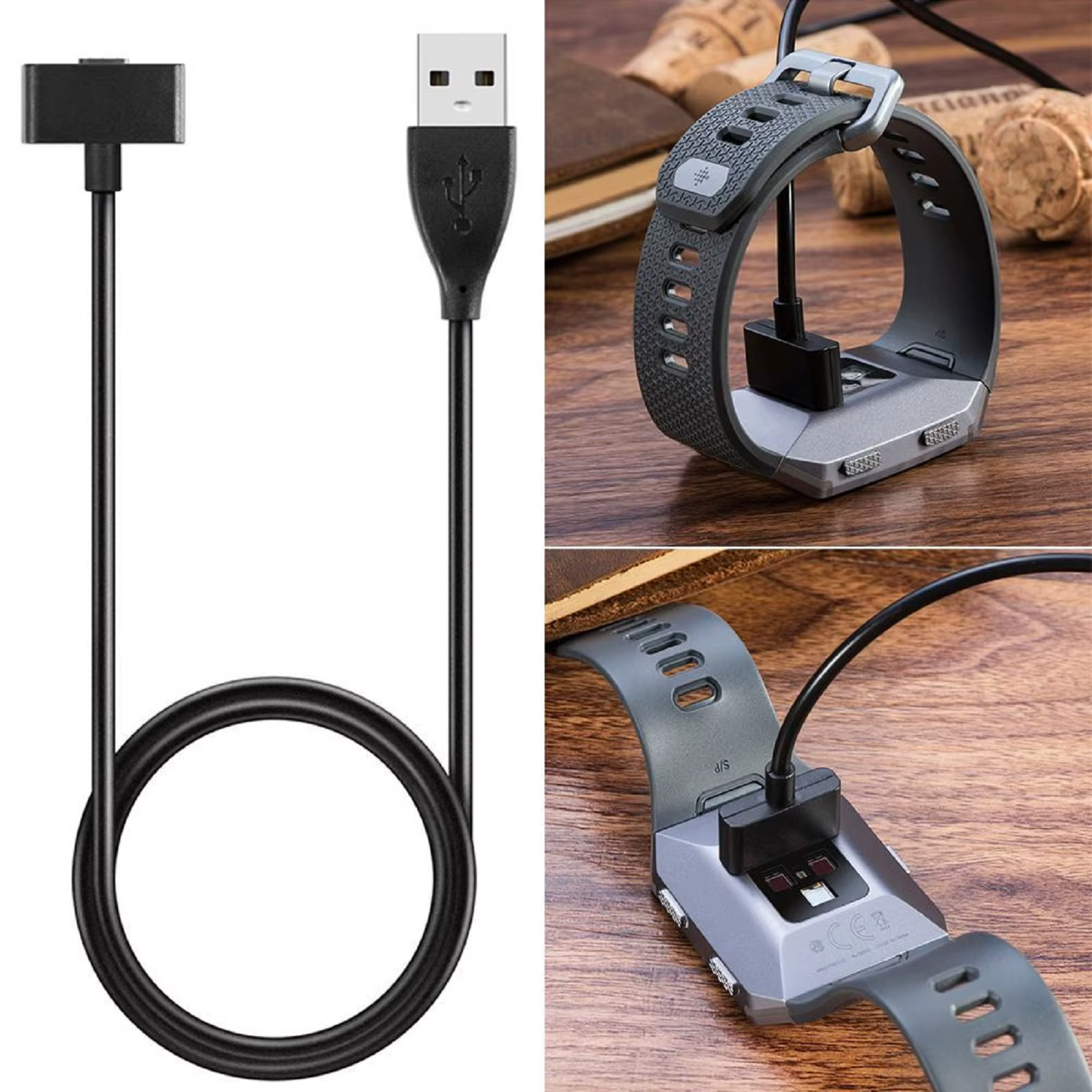 Câble de chargement USB magnétique pour Fitbit ionique Smartwatch chargeur câble USB pour Fitbit ion