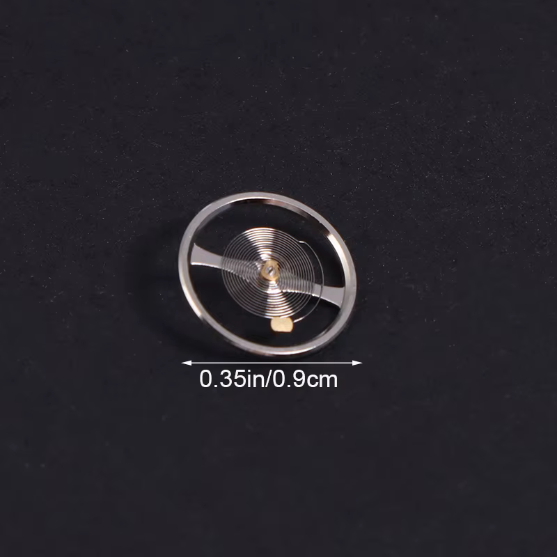 Accessoires de mouvement de montre, balancier blanc NH35/36, avec ressort à cheveux pour horloger