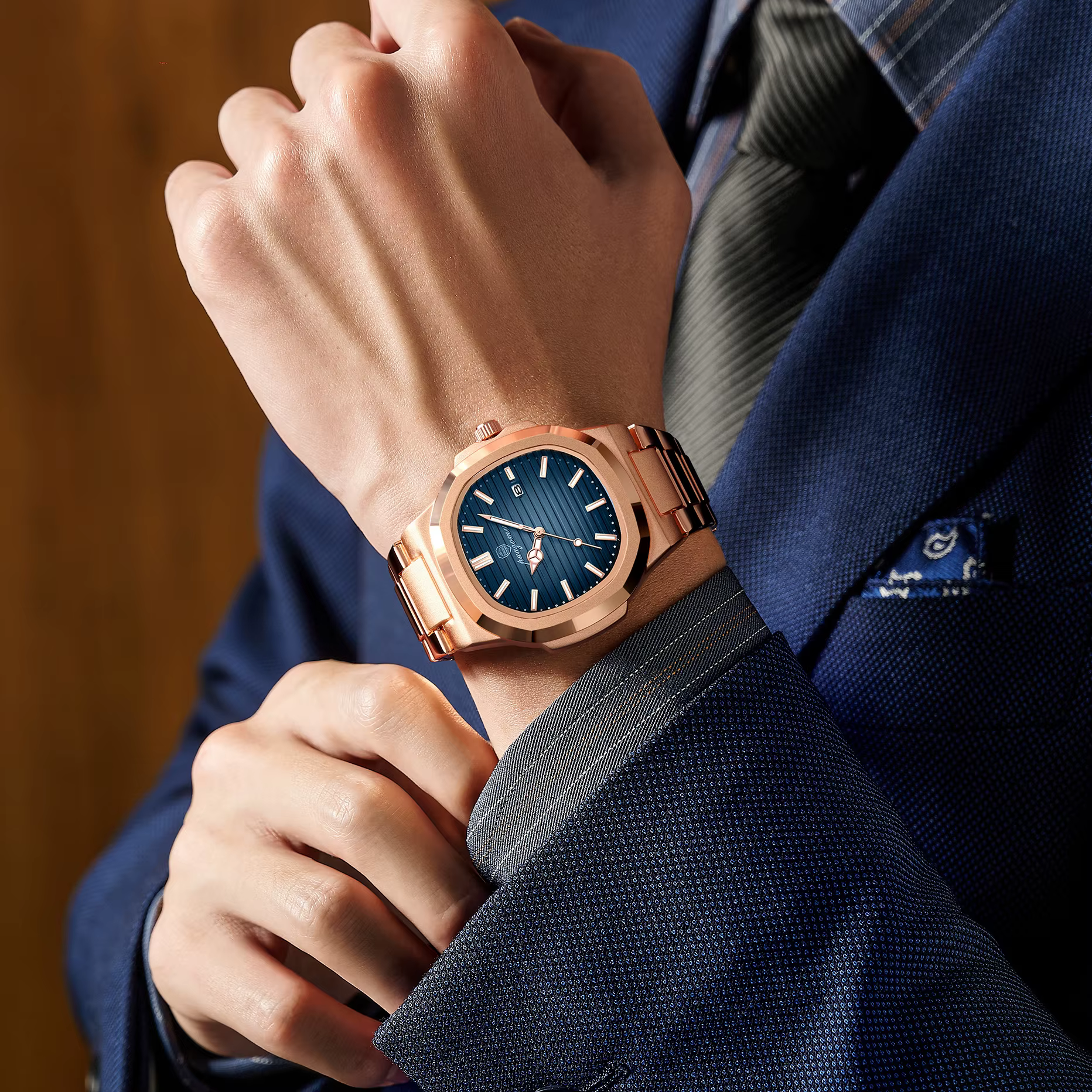 Nouvelle Montre Homme Tendance 2026 – Étanche, Lumineuse, en Acier Inoxydable, Affichage Date et Jou