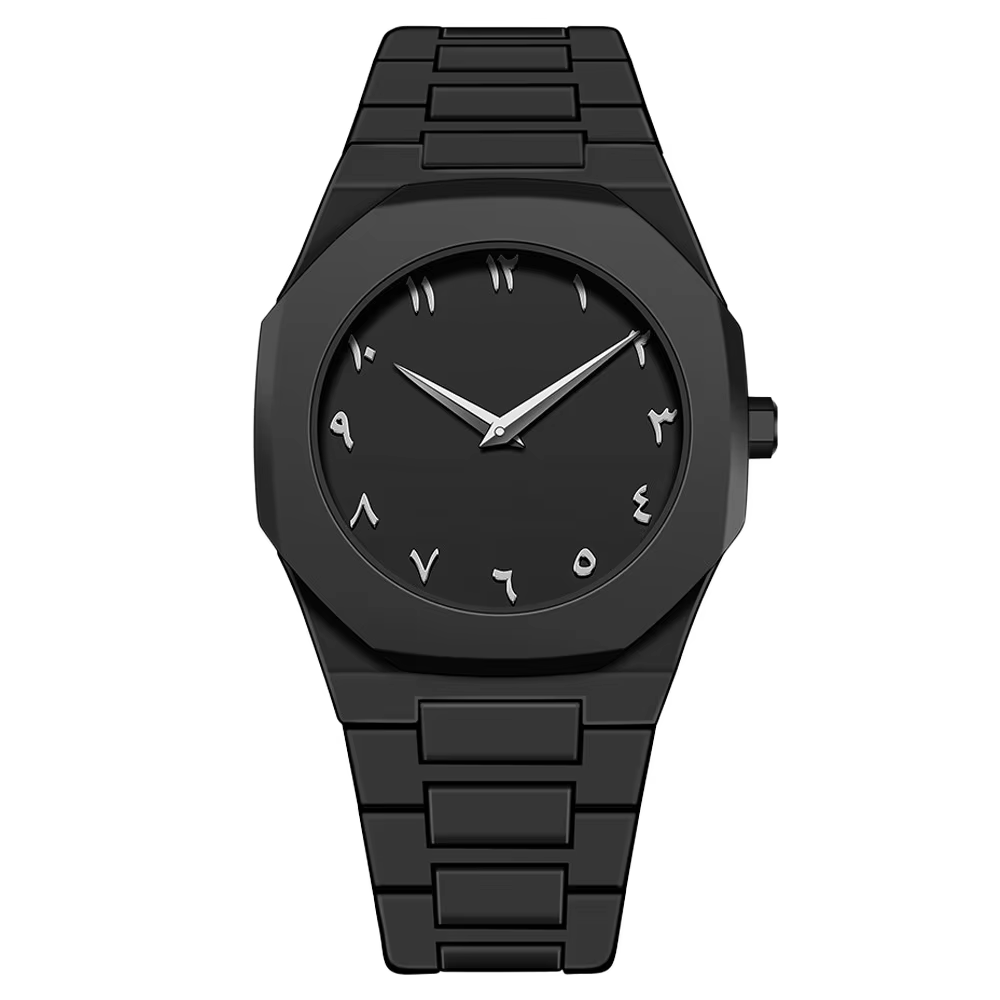 Montre Calendrier Homme de Marque, Montre Quartz Noire Décontractée et Professionnelle, Montre de Sp