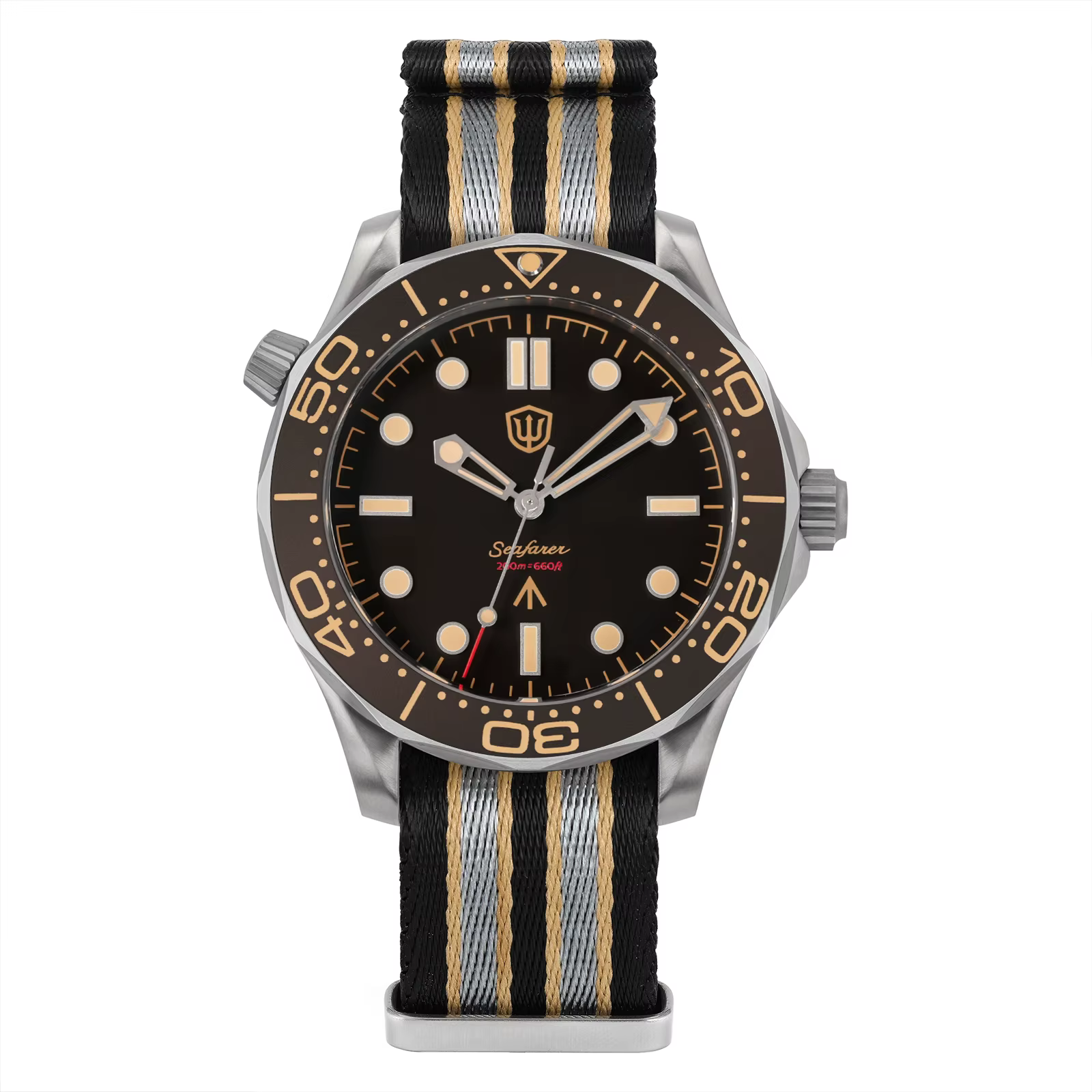 Watchdives WD007Q montre de plongée en titane 42mm VH31 montre à quartz pour hommes avec cristal sap