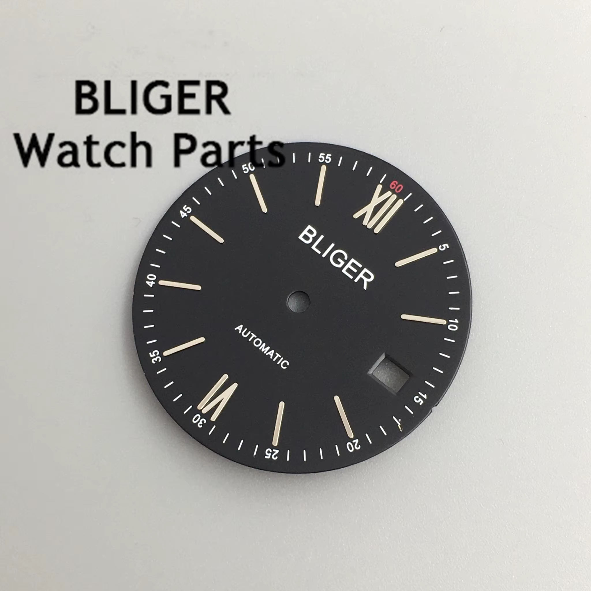 BLIGER 31mm noir bleu vert argent gris cadran de montre adapté au mouvement NH35