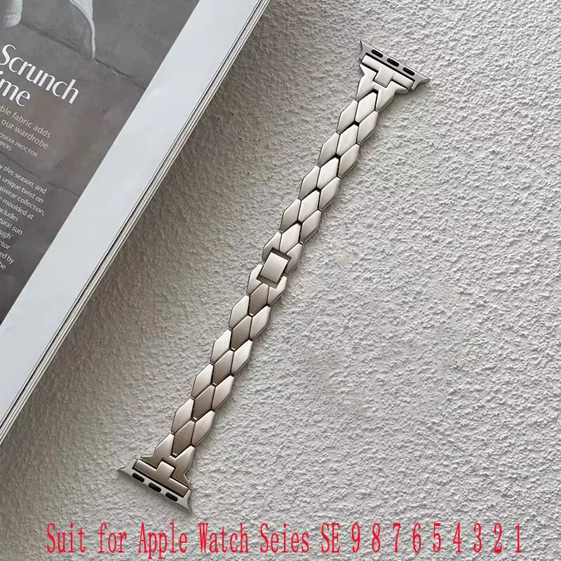 Super nouveau Bracelet en métal Starlight pour Bracelet de montre Apple 8 7 6 3 4 5 SE Bracelet pour