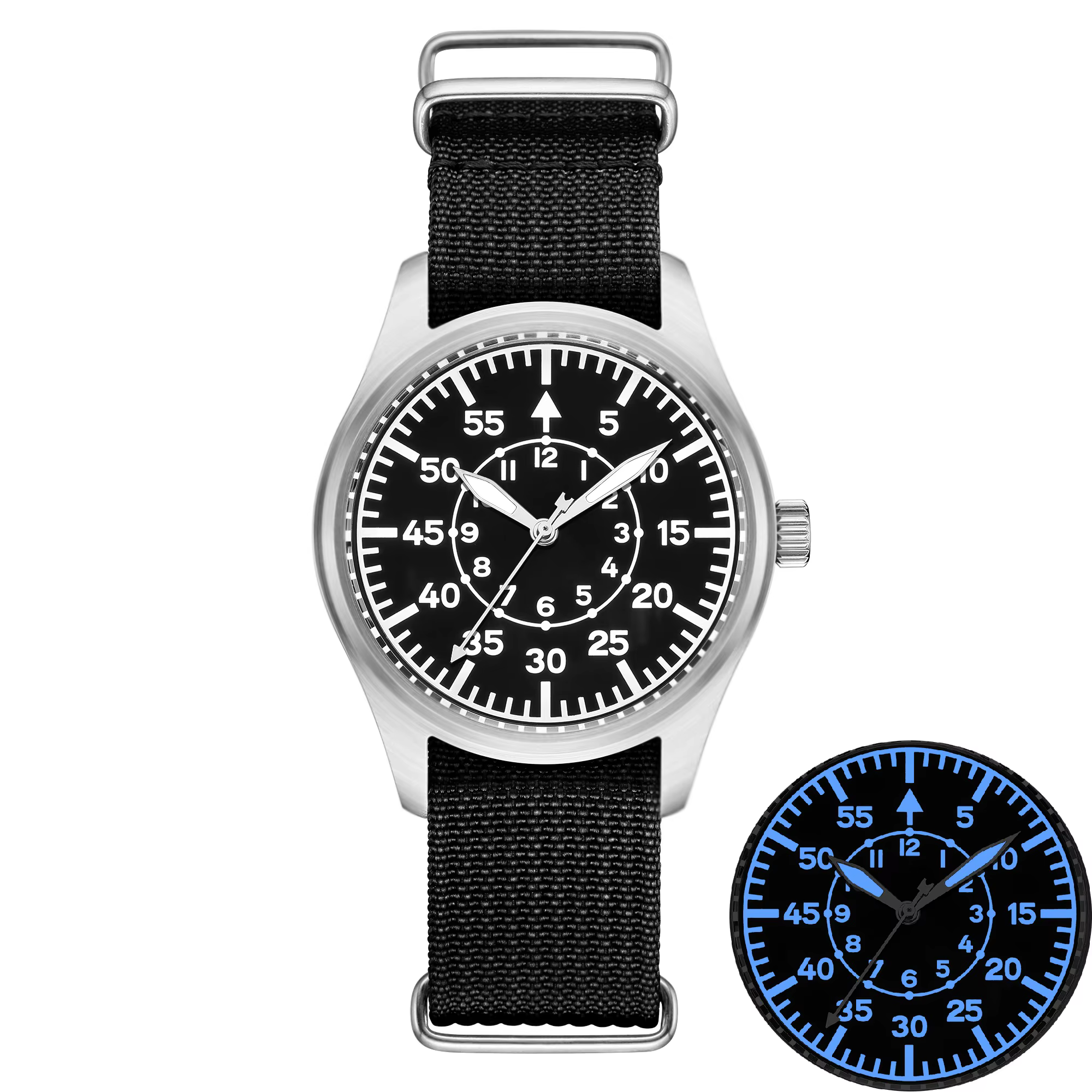 DD40mm Vh31 Beat Quartz hommes montres saphir cristal étanche 5Bar 316L acier inoxydable vintage pil